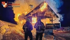 Das Büro- und Wohnhaus stand in Vollbrand