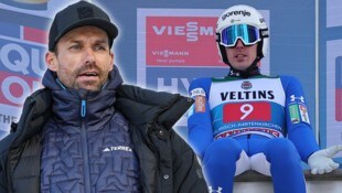 Für Timi Zajc (re.) ist die 74. Vierschanzentournee zu Ende. Experte und Ex-Adler Sven Hannawald ...