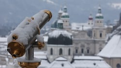Aufgrund der Kälte dürfte der Schnee in der Mozartstadt noch einige Zeit liegen bleiben.