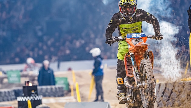 Luca Kropitsch gibt auf seiner KTM ordentlich Gas