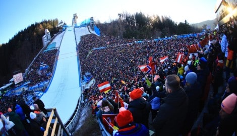 Die Skisprung-Schanze am Bergisel
