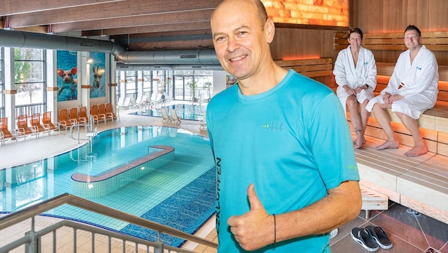 Die Becken des Thayatalbads (li.) können Schulen besonders am Vormittag nutzen. „Unsere tolle ...