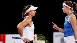 Österreichs Nummer 2, die Vorarlbergerin Julia Grabher(li.), wurde von der Wienerin Sinja Kraus ...