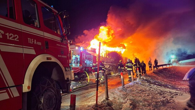 Ein Bürogebäude in exponierter Lage brannte lichterloh