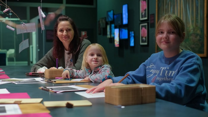 Elina, Laura und Diana nutzten die Aktivstationen
