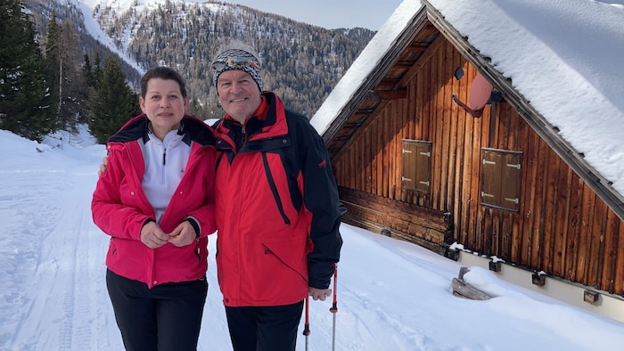 SP-Kandidatin Sylvia Petschar mit Mann Gerald.