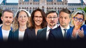 Wiens nicht amtsführende Stadträte: Peter Kraus (Grüne), Judith Pühringer (Grüne), Kasia Greco ...