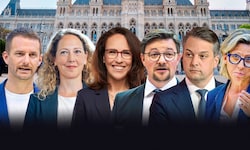 Wiens nicht amtsführende Stadträte: Peter Kraus (Grüne), Judith Pühringer (Grüne), Kasia Greco ...