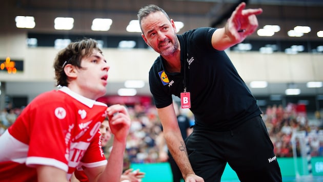 Teamchef Iker Romero, hier mit Michael Miskovec.