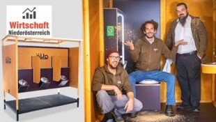 Drei Freunde – eine geniale Erfindung. Ihre „Öklos“ stehen in Städten und Gemeinden oder mobil ...