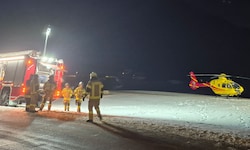 Auch ein Notarzthubschrauber und die Feuerwehr waren vor Ort.