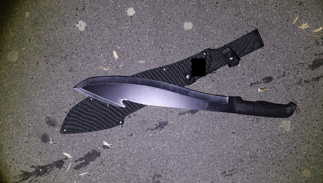 Der 15-Jährige war mit einer Machete unterwegs.