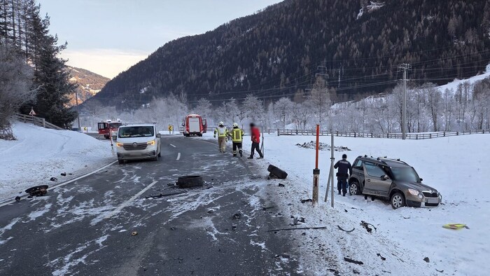 Aufgrund des Unfalls musste die Stanzertalstraße komplett gesperrt werden.