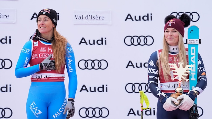Sofia Goggia an der Seite von Lindsey Vonn