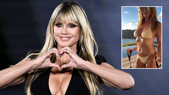 Heidi Klum zeigt im Urlaub, dass sie auch an den Feiertagen Vollgas gibt. Im knappen Bikini ...