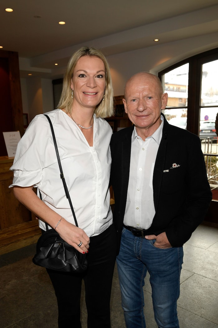 Maria Riesch mit Johann Schrempf.