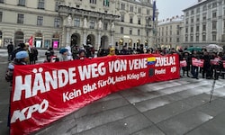 Dutzende Demonstranten machten am Grazer Hauptplatz ihrem Anliegen Luft.