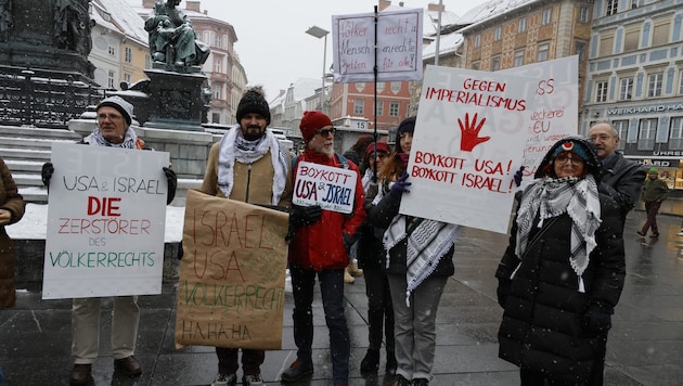 Bei der Venezuela-Demo wurde wieder Stimmung gegen Israel gemacht – nicht von KPÖ-Mitgliedern, ...