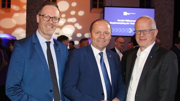 IV Tirol-GF Michael Mairhofer mit Landeshauptmann-Stellvertreter Josef Geisler (ÖVP) und ...