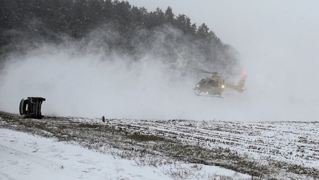 Winterliche Fahrverhältnisse sorgten auf der Görtschitztal Straße für einen Unfall