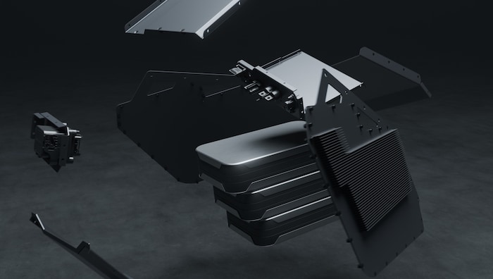 Das neue Akkupaket bietet 33,3 kWh Speicherkapazität. Die allte Lithium-Batterie brachte es auf ...