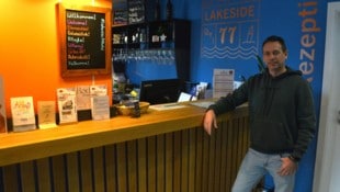 Patrick Posch in „seinem“ Hotel. Das Lakeside 77 hat das ganze Jahr geöffnet. 