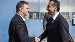 Damals noch Bürgermeister und Bundeskanzler: Andreas Babler und Christian Kern 2017 im ...