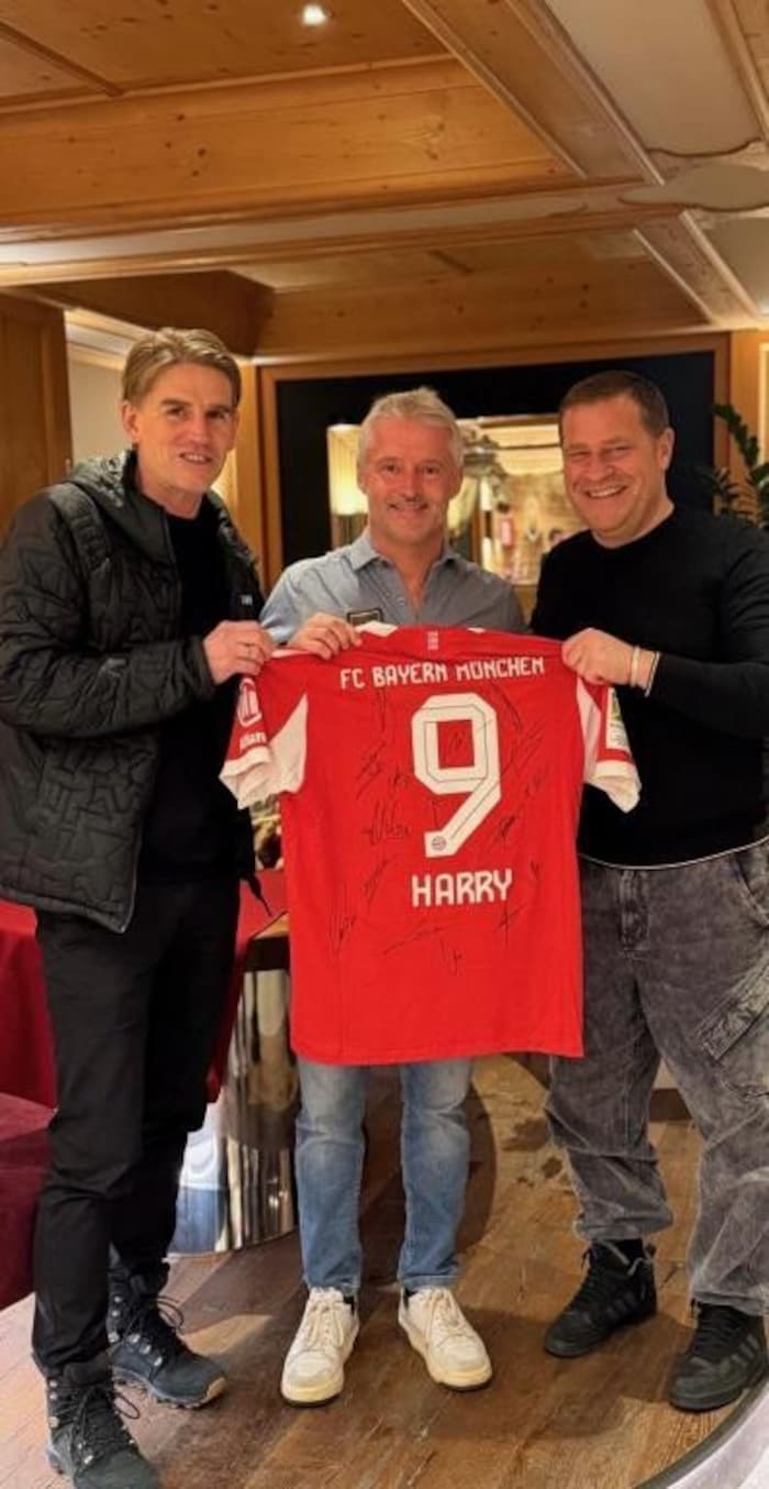 Christoph Freund, Harald Lürzer und Max Eberl (v. li.).