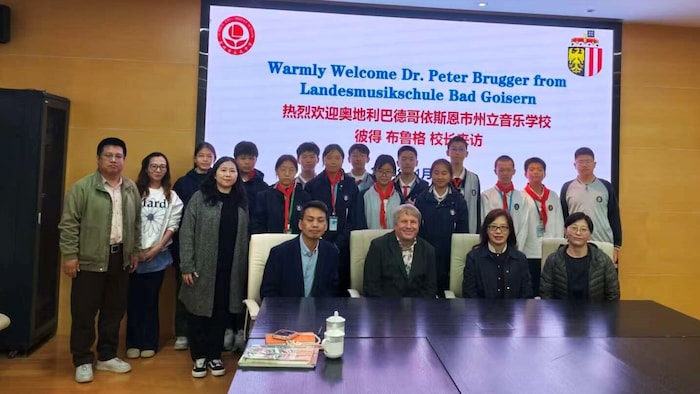 Herzliches Willkommen: Brugger am Kongress in China