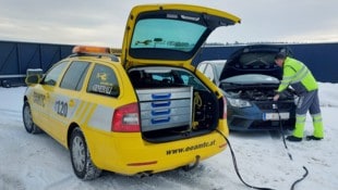 ÖAMTC (hier in Freistadt) und ARBÖ haben derzeit in OÖ 110 Pannenhelfer im Einsatz