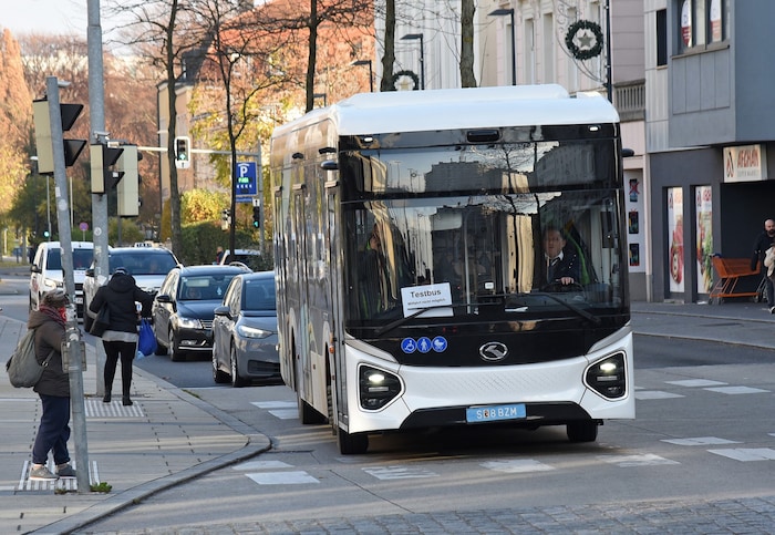 Zu Testzwecken war der E-Bus bereits in St. Pölten unterwegs.