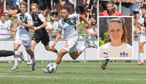 Jasmin Pistotnik (kl. Bild) hilft den Klubs (hier Sturm vs. Voitsberg) Tests zu organisieren