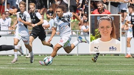 Jasmin Pistotnik (kl. Bild) hilft den Klubs (hier Sturm vs. Voitsberg) Tests zu organisieren