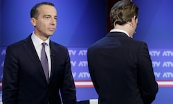 Tun sie's oder nicht? Viel wird derzeit über die Rückkehr der beiden Ex-Kanzler Kern und ...