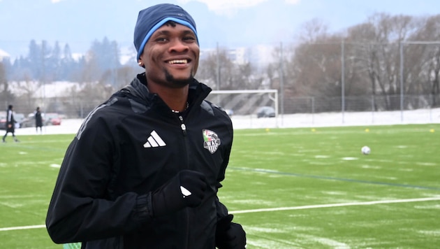 „Chippi“ Nwaiwu im letzten Training beim WAC.