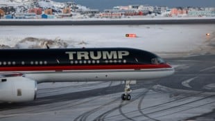 Die „Trump Force One“ vor einem Jahr auf Grönland, als Donald Trump Jr. dorthin reiste