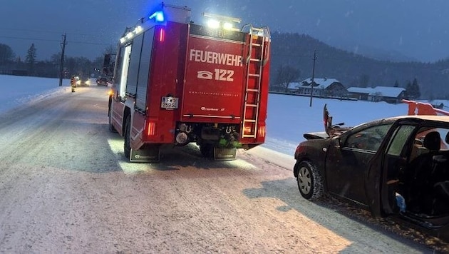 Das Unglück passierte bei winterlichen Verhältnissen.