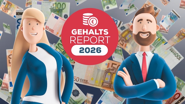 Ein neuer Gehaltscheck zeigt, wie hoch die Einkommen in Österreich je nach Geschlecht, ...