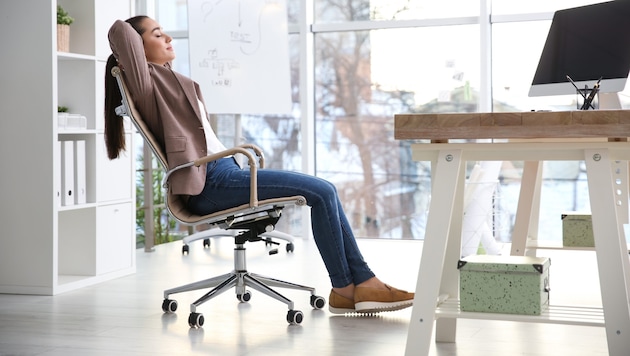 Bequem zurücklehnen und kurz schlummern. Danach geht's mit neuer Kraft voraus.