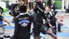 Tochi Chukwuani (Mitte) ist bei den Glasgow Rangers ein heißes Thema.