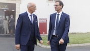 Tirols LH Anton Mattle (li.) und Vorarlbergs LH Markus Wallner (re.)