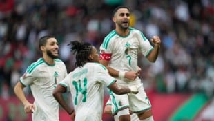 Algeriens Riyad Mahrez ist einer von fast 200 Spielern beim Afrika Cup, die in Europa zur Welt ...