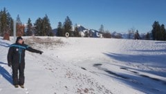 Markus Dummer, Betriebsleiter am Markbachjoch in der Wildschönau, am fast geleerten ...