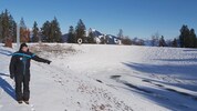 Markus Dummer, Betriebsleiter am Markbachjoch in der Wildschönau, am fast geleerten ...