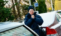 Die Kontrolleure der Grazer Parkraumüberwachung sind auch an kalten Tagen unterwegs.