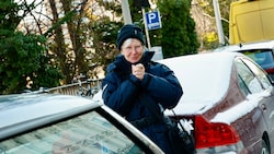 Die Kontrolleure der Grazer Parkraumüberwachung sind auch an kalten Tagen unterwegs.