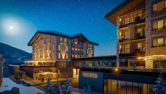 Mehrere Häuser sind vorgesehen – mit Restaurant und Wellness-Bereich.