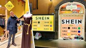 Ein von einem Modelabel kopiertes Abendkleid gibt es ab 7,90 Euro: Das Gewebe fühlt sich rau an, ...