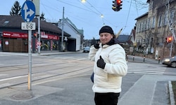 Seit Dienstag marschiert Mario Orth bei klirrender Kälte von Wien nach Klagenfurt.