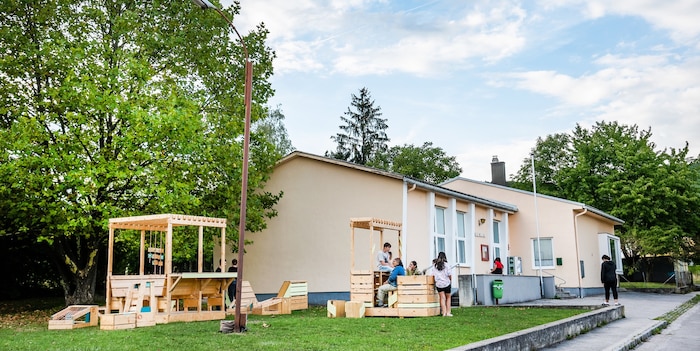 Vor allem das zentral gelegene Volkshaus steht im Fokus des Projektes – es soll in Zukunft als ...